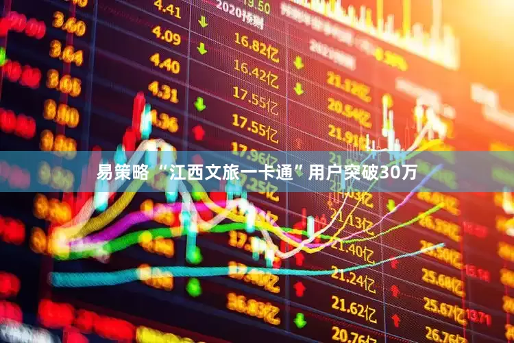 易策略 “江西文旅一卡通”用户突破30万